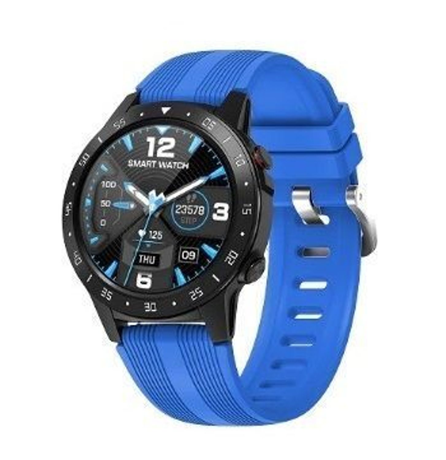 smartwatch z rozmowami niebieski pasek.jpg